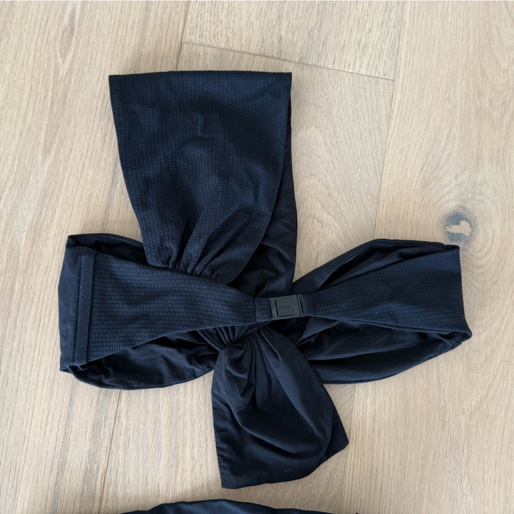 Marysia Swim Black venice knot tie one shoulder Bikini (size S top & M bottoms) - Picture 6 of 11